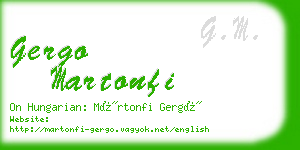 gergo martonfi business card